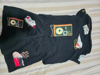 Conjunto Jordan Negro y Multicolor