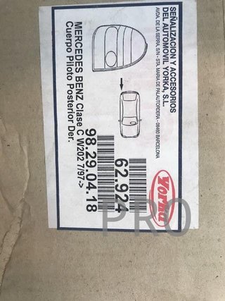 Cuerpo piloto mercedes w202 derecho nuevo