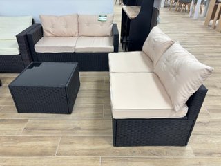 Conjunto Muebles Exterior: Sofá, 2 Sillones y Mesa
