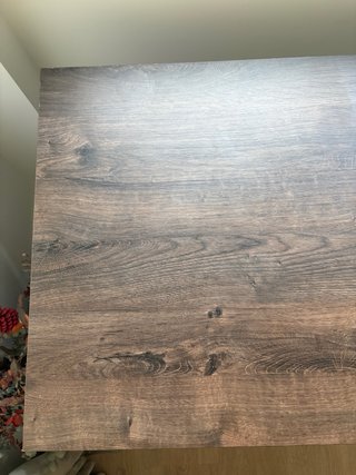 Escritorio elevable madera patas negras