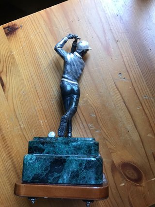 Trofeo de golf de plata
