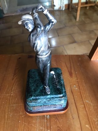 Trofeo de golf de plata