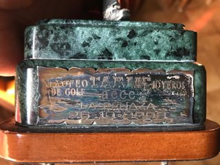 Trofeo de golf de plata
