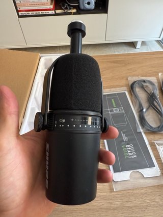 Micrófono Shure MV7 Podcast Negro