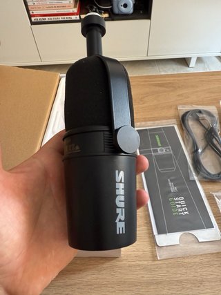 Micrófono Shure MV7 Podcast Negro