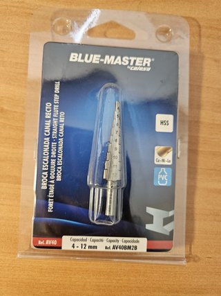 Broca Escalonada HSS 4-12 mm BLUE-MASTER
