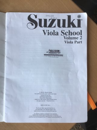 Suzuki Viola School Vol. 2 - Viola Part