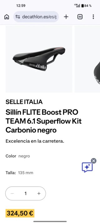 Sillín Selle Italia FLITE Boost Pro Team Superflow
