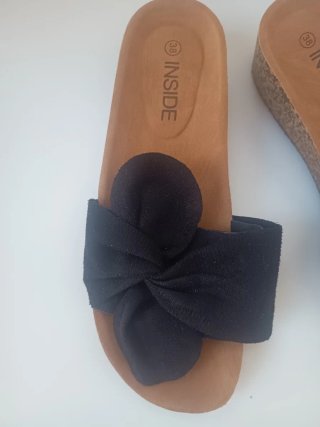 Sandalias INSIDE negras talla 38