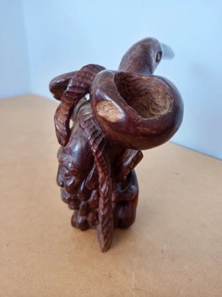 Escultura ritual África artesanal años 50