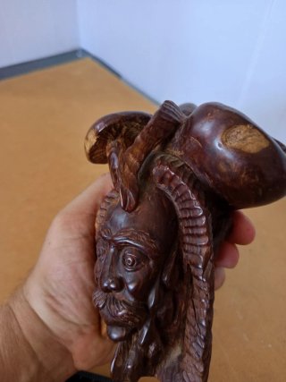 Escultura ritual África artesanal años 50