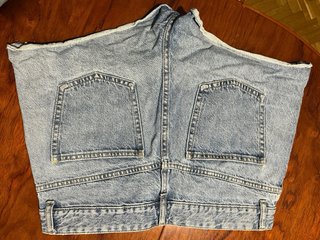 Falda pantalón vaquera con botones