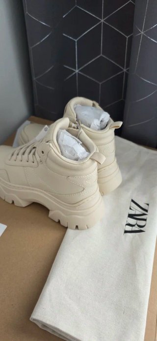 Botines Zara Beige Talla 31