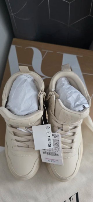 Botines Zara Beige Talla 31