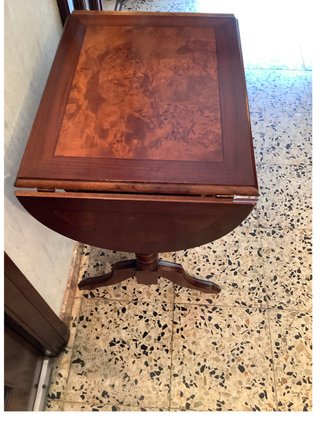 Mesa consola madera plegable con cajón