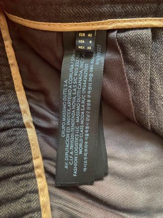 Pantalón Mujer Massimo Dutti Gris sin estrenar