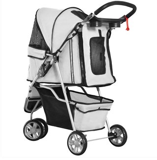 Carrito Perro Pequeño Cesta Plegable