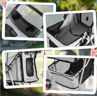 Carrito Perro Pequeño Cesta Plegable