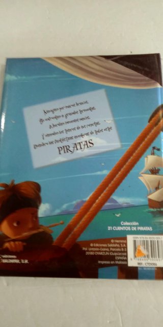 Lote 5 libros de piratas infantiles