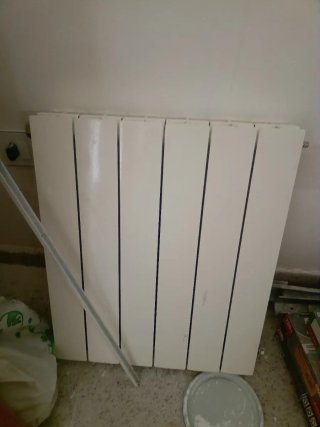 Radiador aluminio blanco 6 elementos