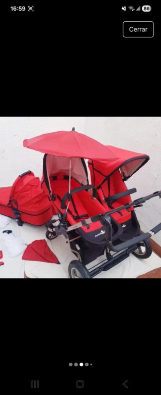 Carro Gemelar Rojo