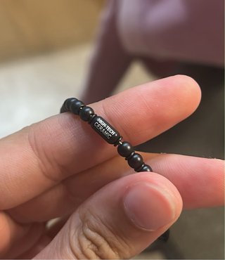 Pulsera Roberto Demeglio Negra con Rojo