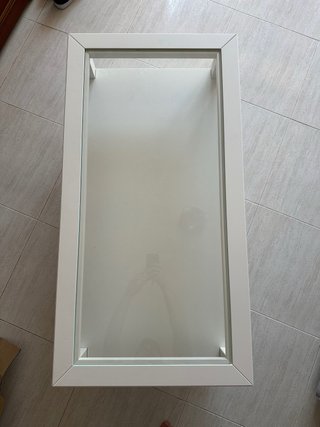Mesa de centro IKEA IDANÄS cristal y madera