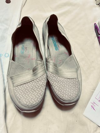 Zapatos Skechers Beige/Plata