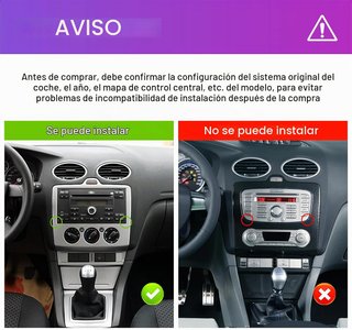 Radio Coche Android 4+64GB Ford Fiesta
