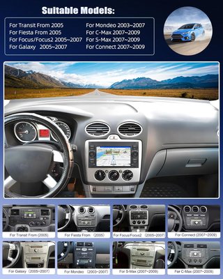 Radio Coche Android 4+64GB Ford Fiesta