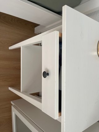 Juego 2 Mesita de noche madera pino macizo