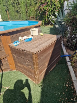Piscina de madera