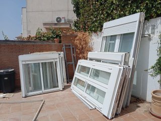 Ventanas de aluminios blancas