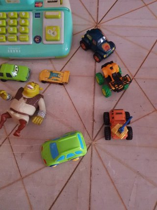 Lote Juguetes: Caja Registradora y Coches
