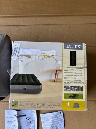 INTEX Colchón Inflable con Hinchador 76x191x25
