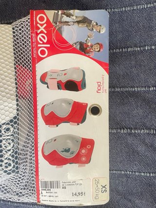 Set Protecciones Oxelo Patines + Casco