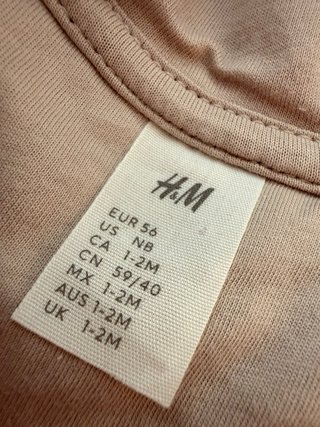 Buzo bebé osito H&M Talla 56cm