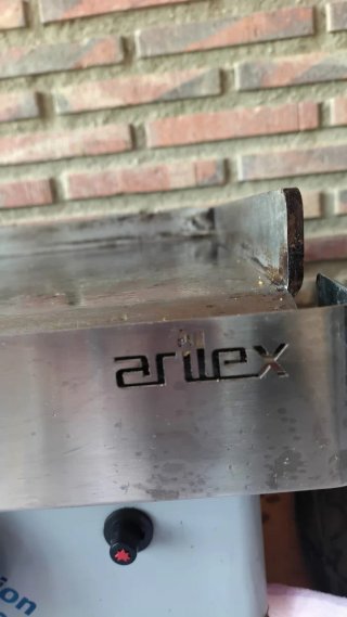 Plancha de gas profesional Arilex acero