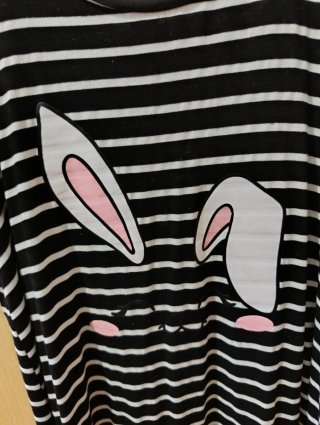 Vestido niña rayas con orejas Talla 11años