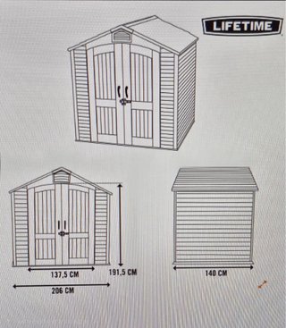 Caseta jardin ultraresistente Lifetime 60057