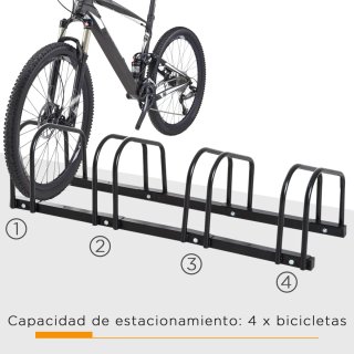 Soporte Aparcamiento 4 Bicicletas Acero