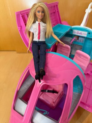 Avión de Juguete Barbie Rosa