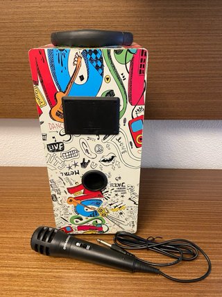 Altavoz Karaoke Dynasonic con Micrófono