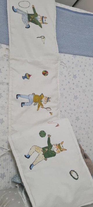 Protector cuna infantil con dibujos