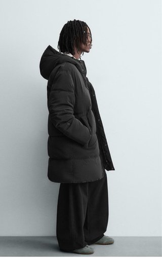 Cazadora Larga Acolchada Zara Hombre XL