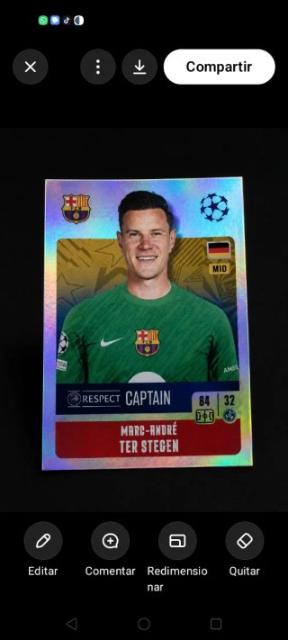 Carta Topps 2024/25 Ter Stegen N°161