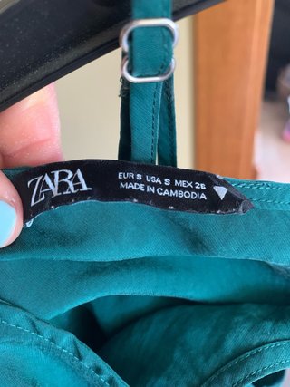 Vestido tirantes verde botella