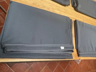Cortinas para tiendas/caravanas (tela gris)
