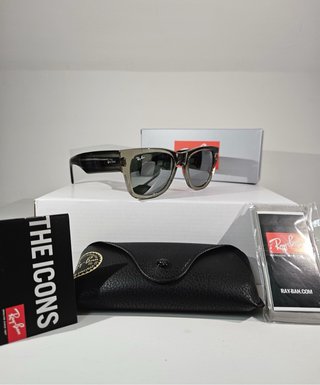 Occhiali Ray Ban Mega Wayfarer Grigio Striato