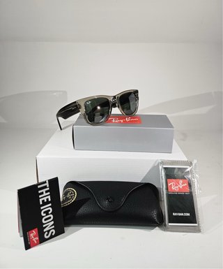 Occhiali Ray Ban Mega Wayfarer Grigio Striato